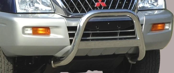 Defensa Delantera Acero Inox Mitsubishi L 200 Tdi D.C. 115 Cv 02/06