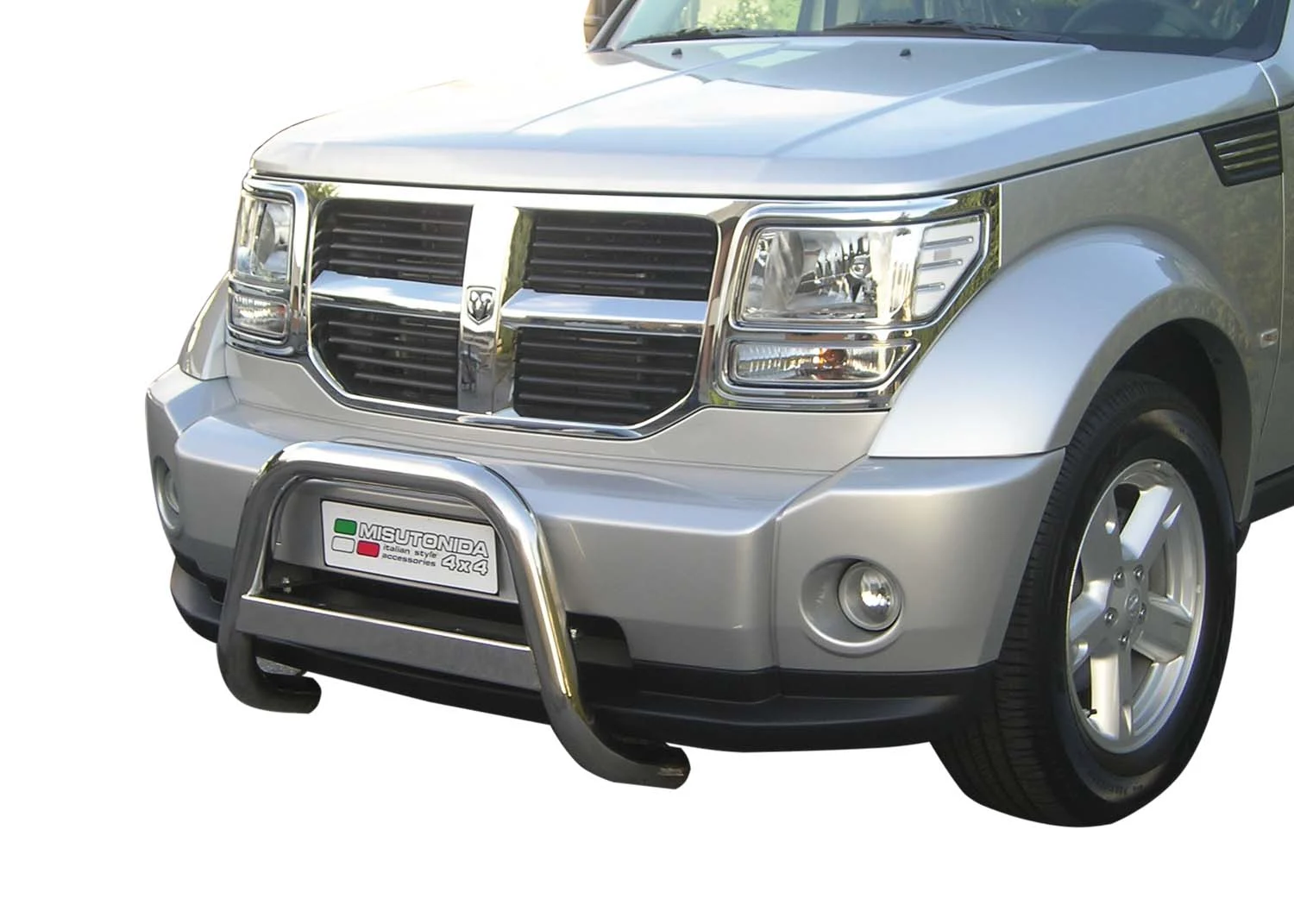 Defensa Delantera Acero Inox Dodge Nitro 07>