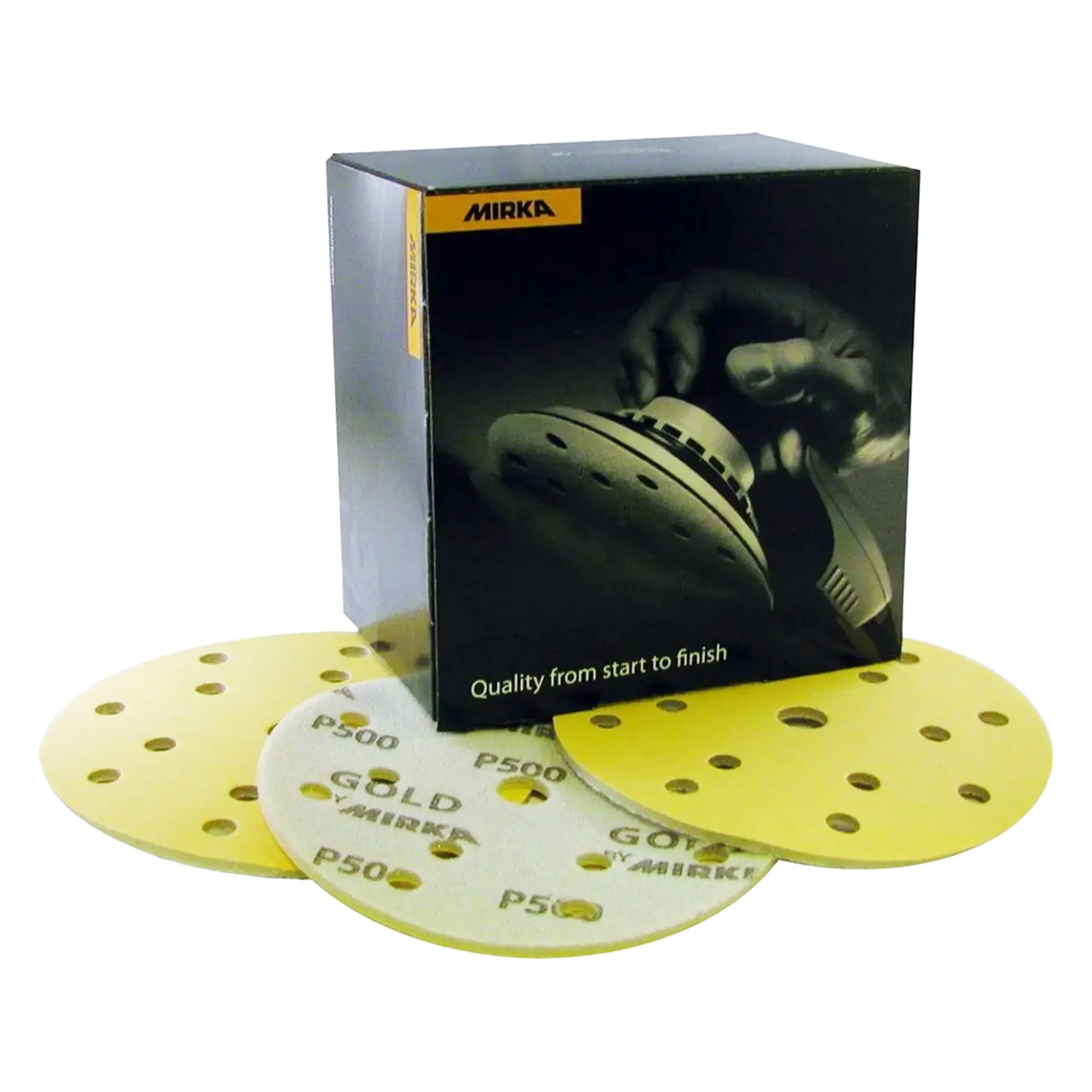 MIRKA Gold Soft Discos de lijado 150 mm – 15 agujeros