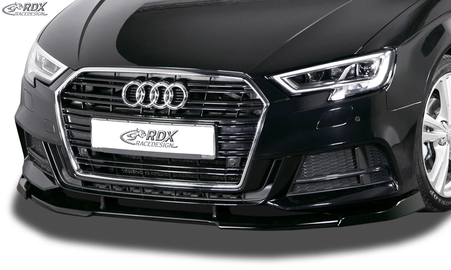 Spoiler delantero RDX VARIO-X AUDI A3 8V, 8VA Sportback, 8VS Sedan, 8V7 Convertible S-Line & S3 (Facelift 2016+) Separador de la