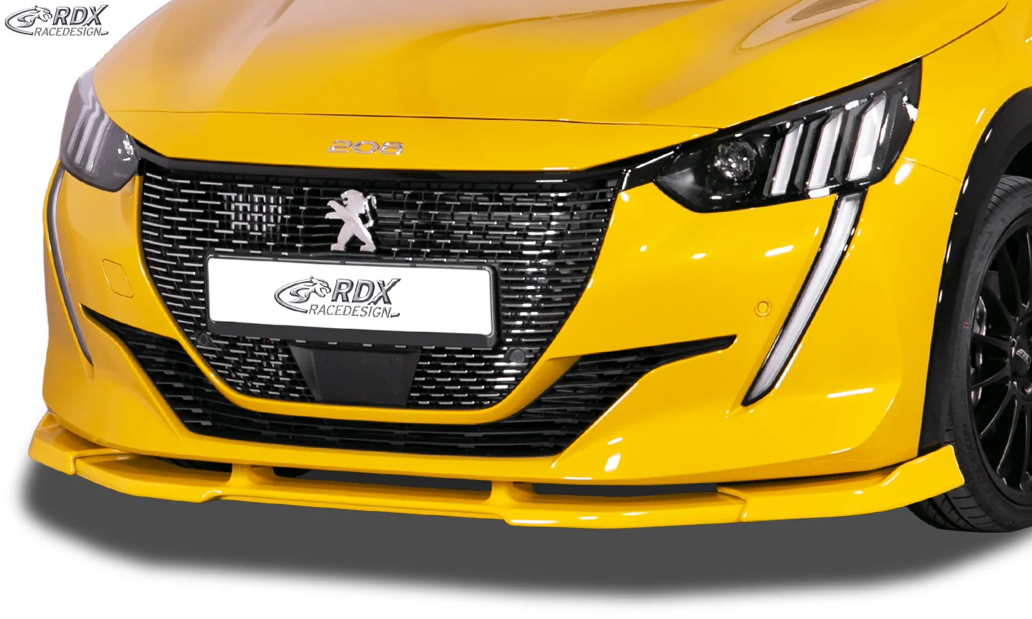 RDX Spoiler delantero VARIO-X for PEUGEOT 208 (2019+) Front Lip Splitter