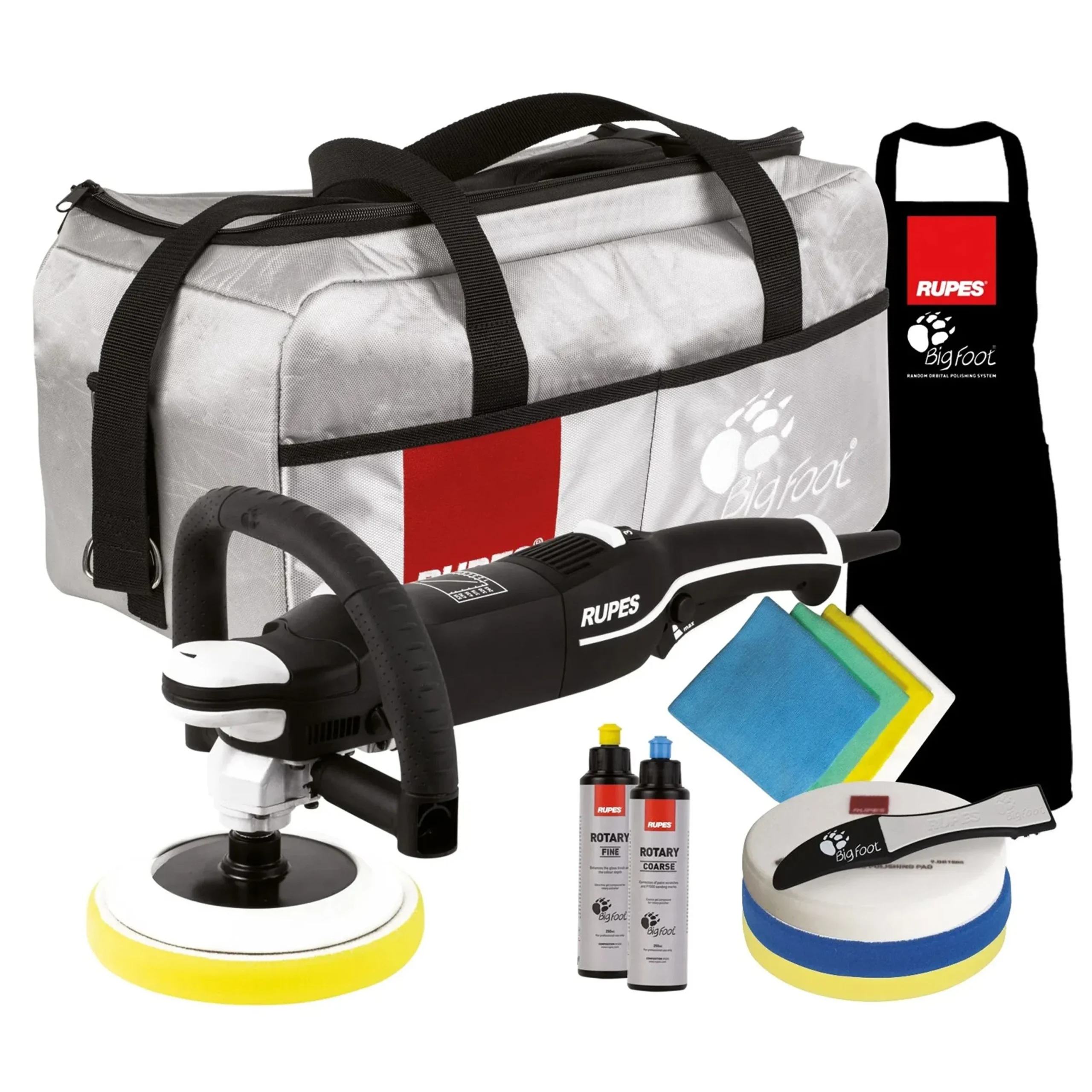 RUPES LH19E-DLX BigFoot - Pulidora Rotativa 125mm - Kit Deluxe