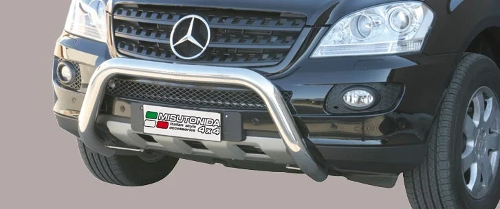 Defensa Delantera Acero Inox Mercedes Ml 06/08