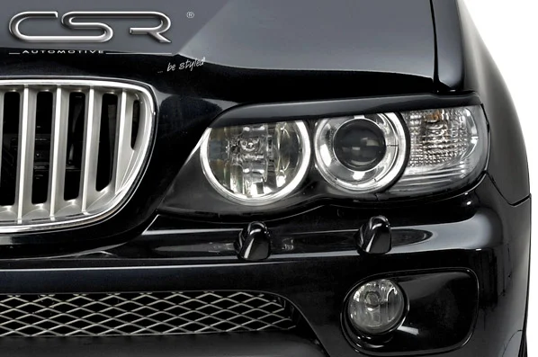 PESTAÑAS FAROS DELANTEROS ABS BMW X5 E53 Todos modelos AÑO 2003-2006