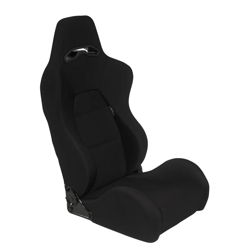 Asiento Deportivo Autostyle 'Eco' - Negro - Lado Derecho Reclinable Back-Rest - Incl. Guías Universales