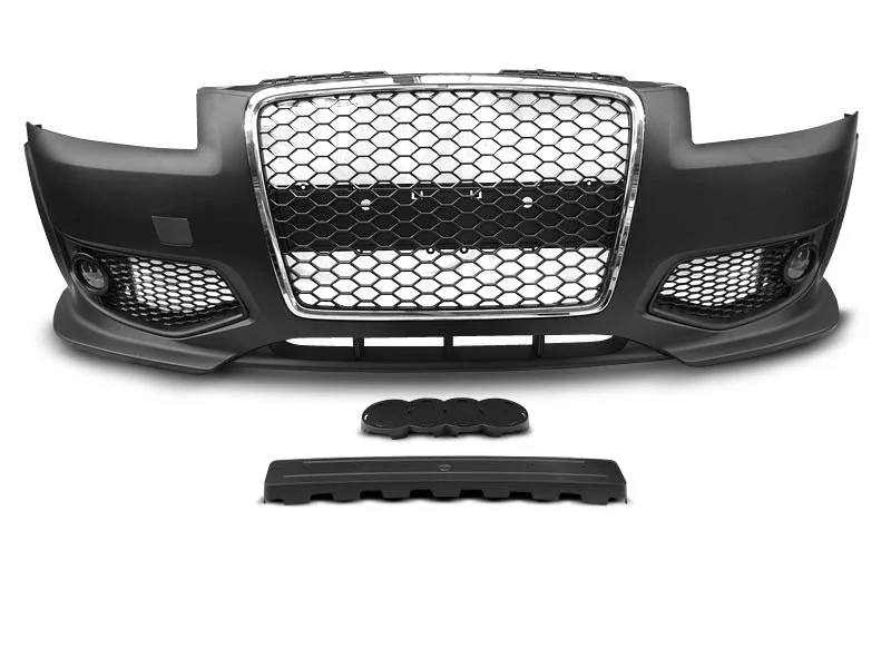 Paragolpes Delantero AUDI A3 06.05-04.08 RS STYLE cromado negro