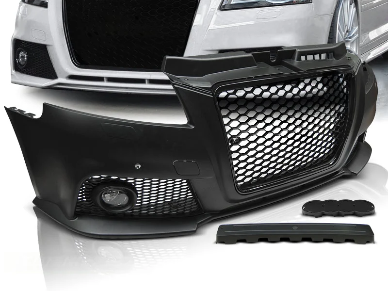 Paragolpes Delantero AUDI A3 08-12 RS STYLE negro PDC