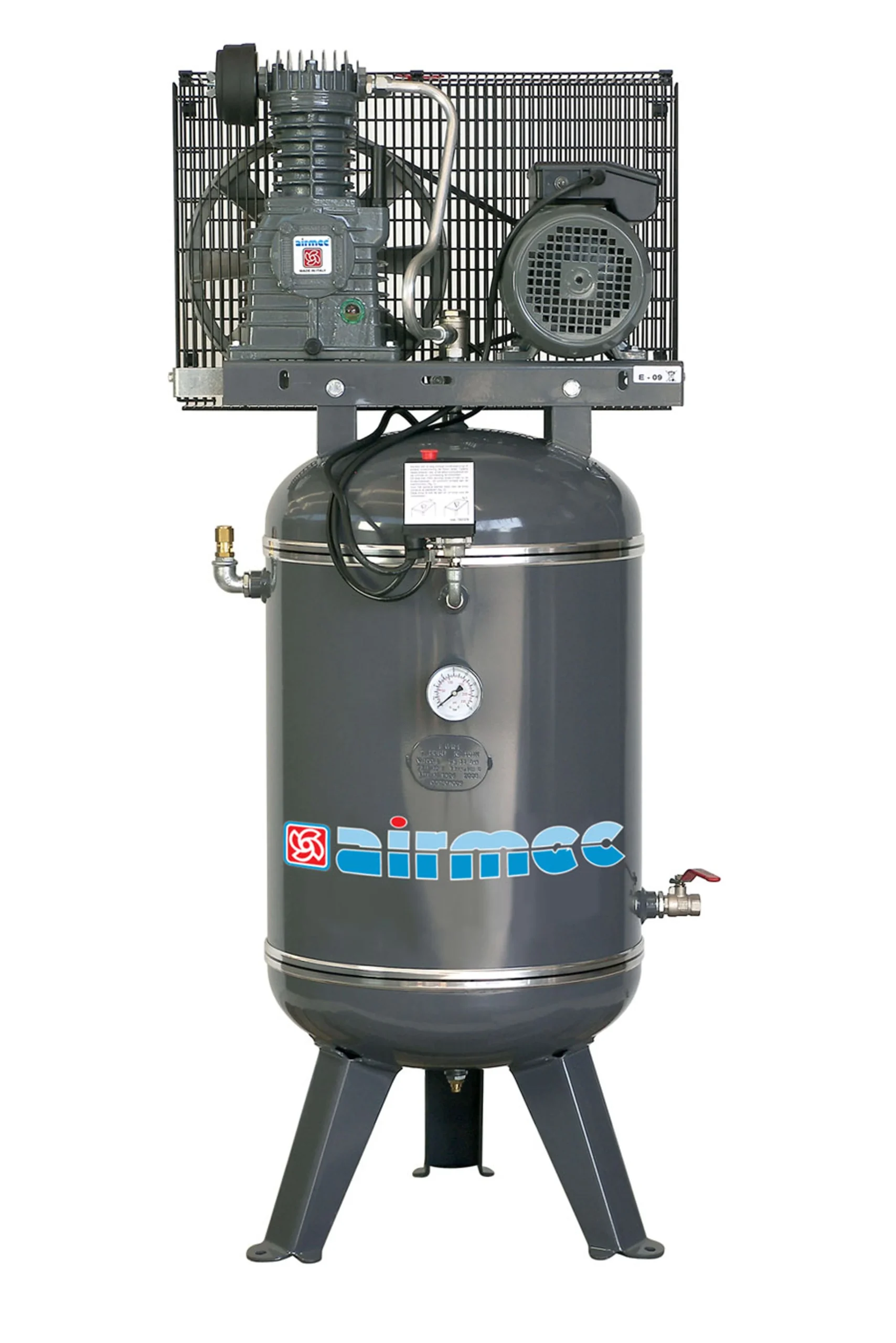 AIRMEC CFMV102 - Compresor alternativo vertical lubricado por aceite 321 ltr/min - 2 CV