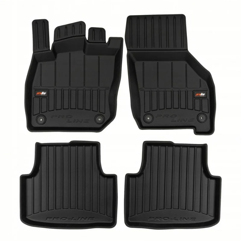 Alfombrillas 3D goma para Volkswagen Golf VIII (2019-), versión familiar y Mild Hybrid
