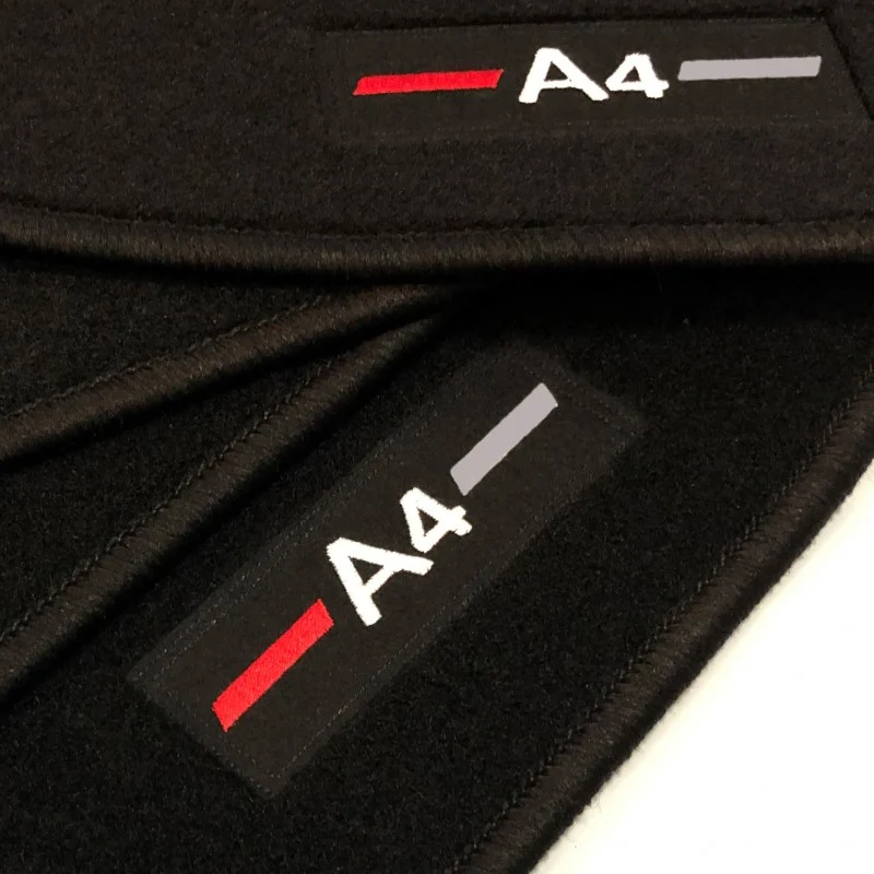 Alfombrillas Audi A4 B6 Sedán (2001 - 2004) a medida logo