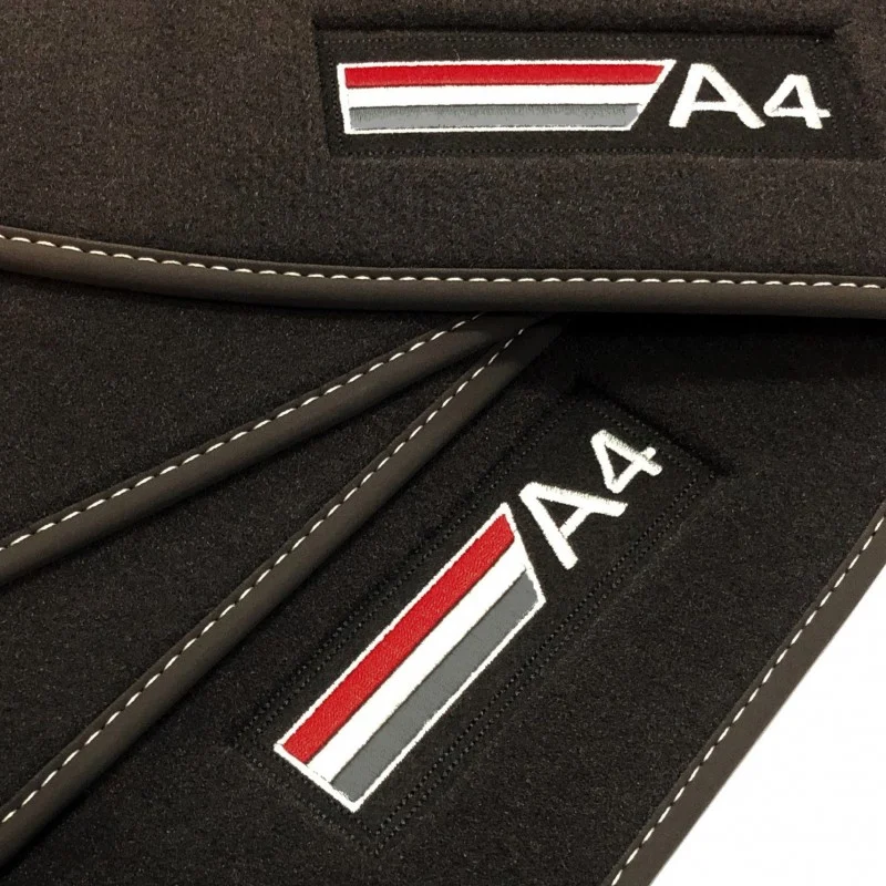 Alfombrillas Audi A4 B7 Cabriolet (2006 - 2009) Velour logo