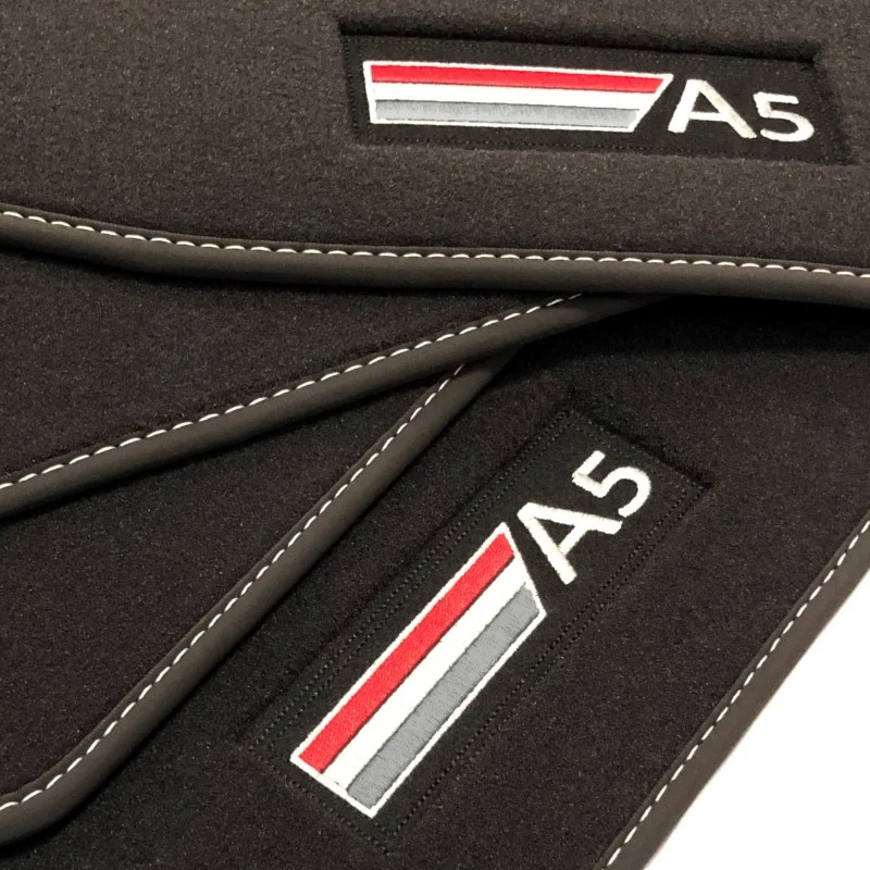 Alfombrillas Audi A5 F57 Cabriolet (2017 - actualidad) Velour logo