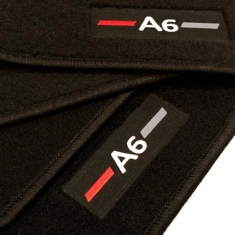 Alfombrillas Audi A6 C5 Avant (1997 - 2002) a medida logo