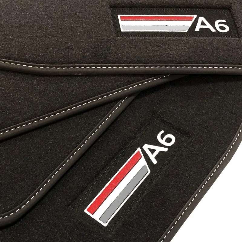 Alfombrillas Audi A6 C7 Avant (2011 - 2018) Velour logo