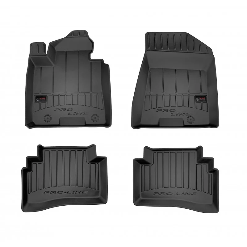 Alfombrillas cubeta goma 3D Hyundai Tucson III (2015-2020) sin tensor de cinturón detrás del asiento del conductor