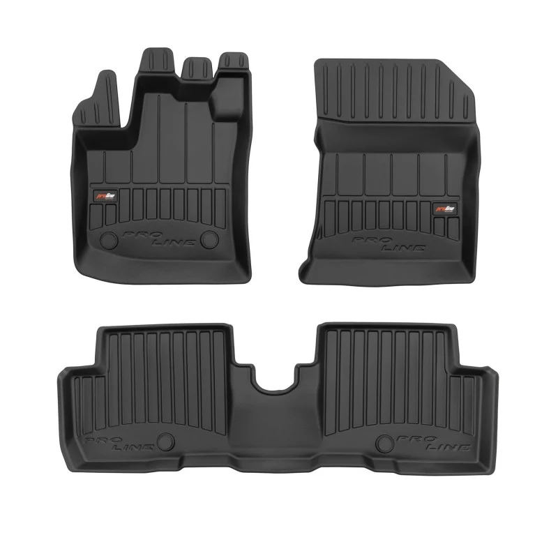 Alfombrillas de cubeta 3D en goma para Dacia Lodgy (desde 2012)