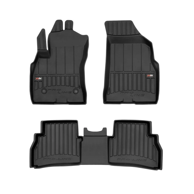 Alfombrillas de cubeta 3D en goma para Fiat Doblo II (2010-2020)