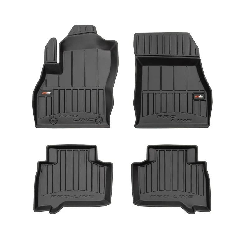 Alfombrillas de cubeta 3D en goma para Fiat Qubo (2008-2020)