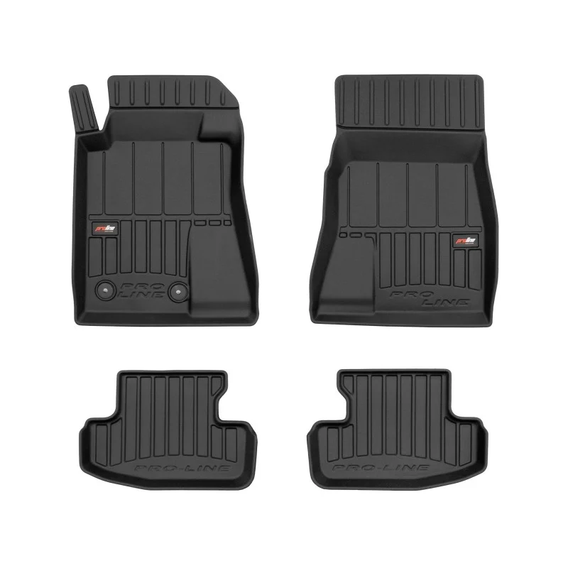 Alfombrillas de cubeta 3D en goma para Ford Mustang VI (desde 2014)