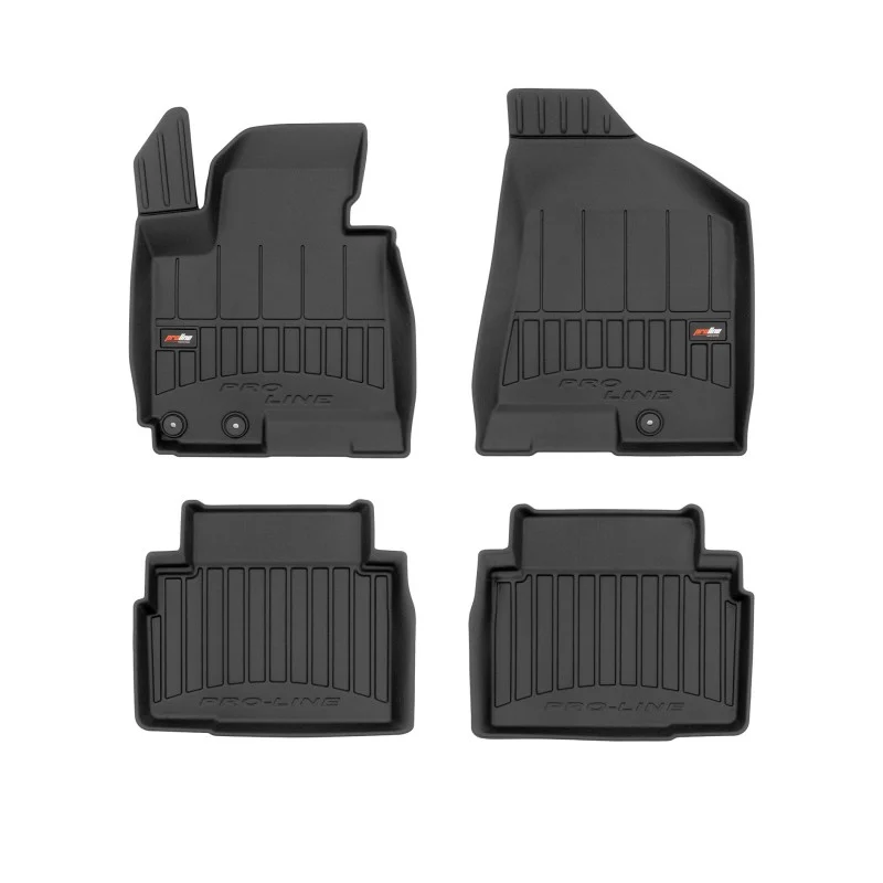 Alfombrillas de cubeta 3D en goma para Kia Sportage III (2010-2015)