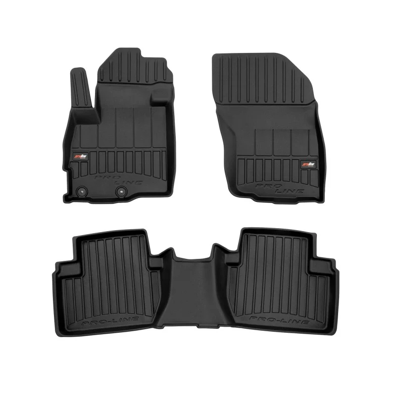Alfombrillas de cubeta 3D en goma para Mitsubishi Outlander II (2006-2012)