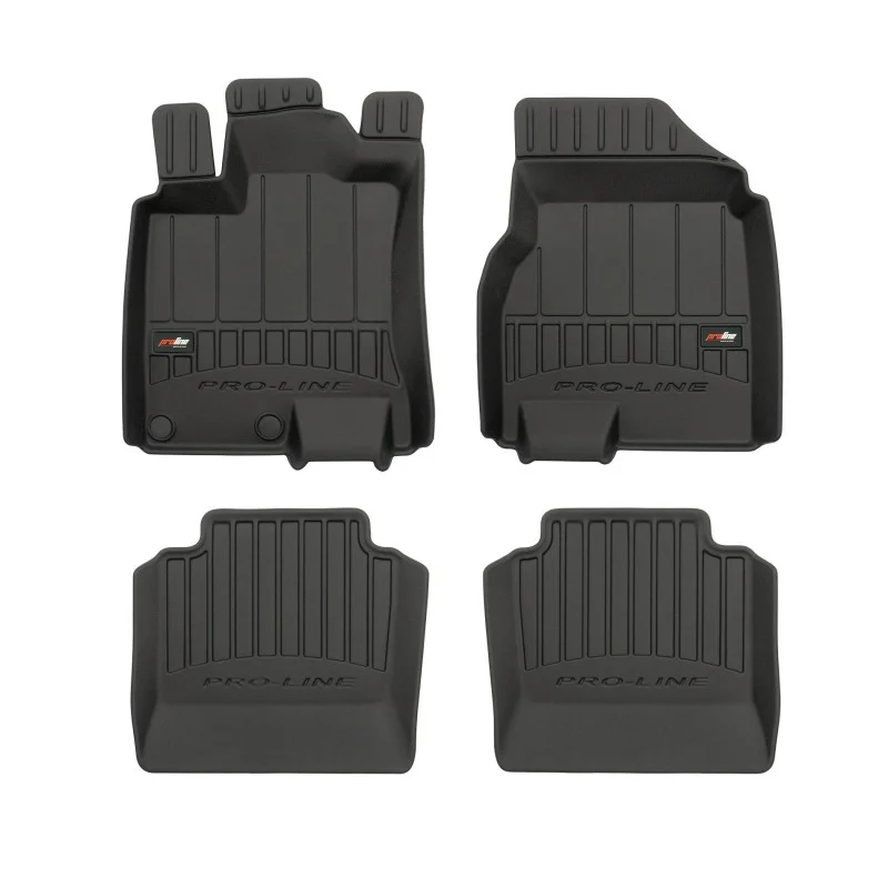 Alfombrillas de cubeta 3D en goma para Nissan Qashqai I (2008-2013)
