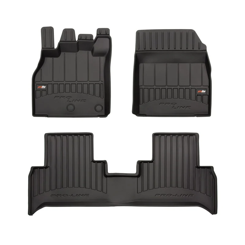 Alfombrillas de cubeta 3D en goma para Renault Scenic III (2009-2016)