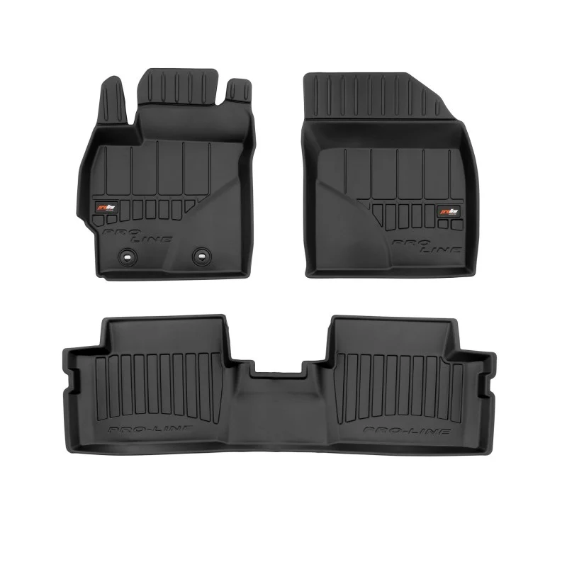 Alfombrillas de cubeta 3D en goma para Toyota Auris I (2006-2013)