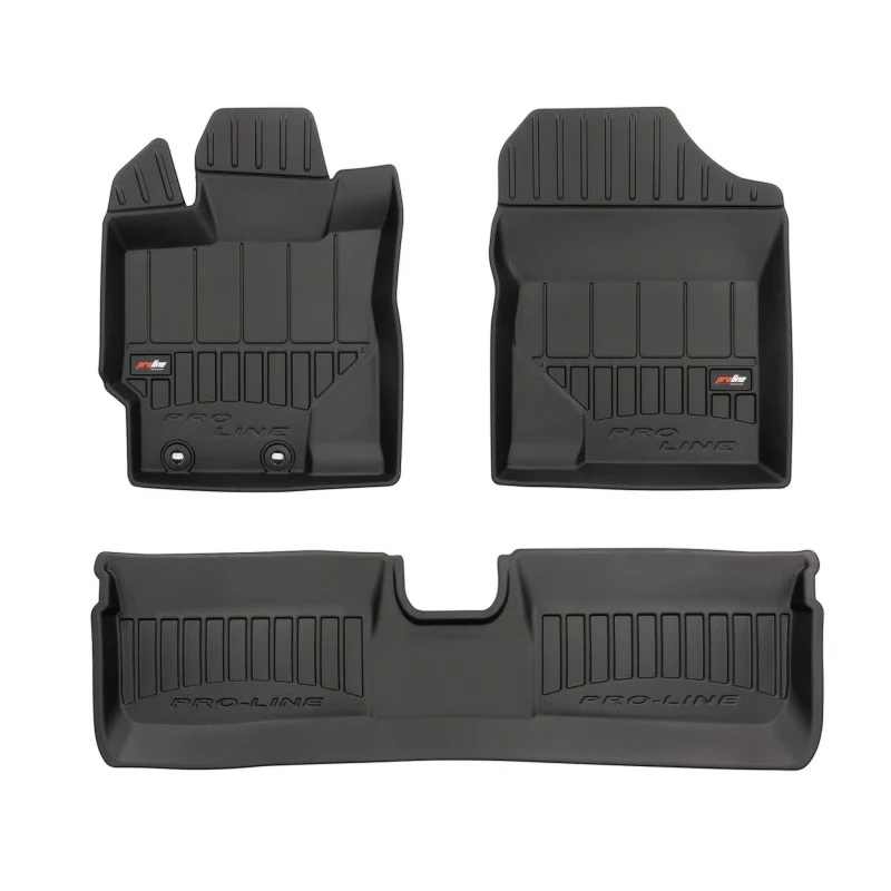Alfombrillas de cubeta 3D en goma para Toyota Yaris III (2011-2019)