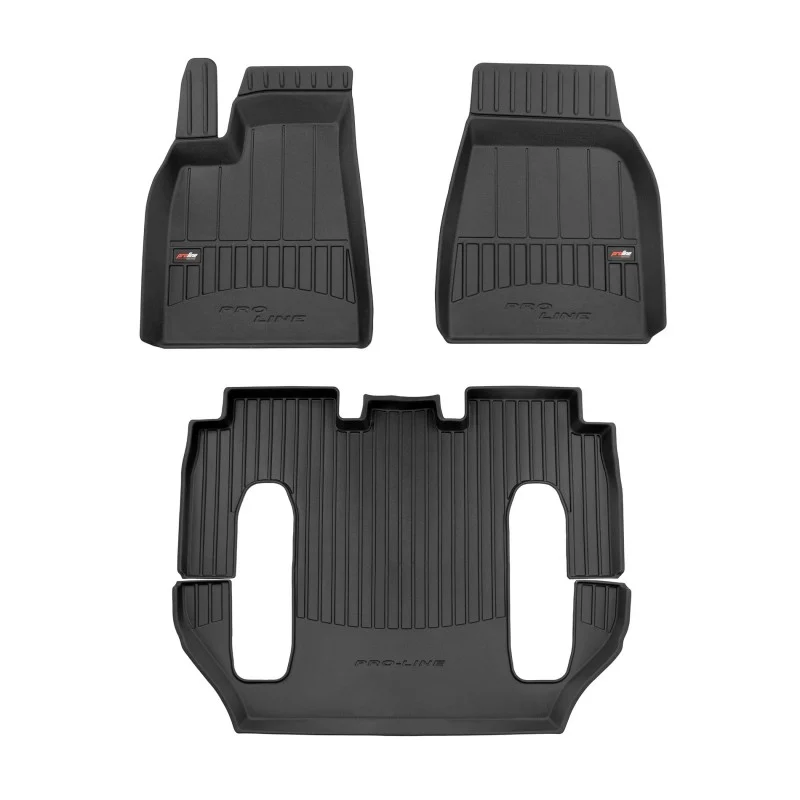 Alfombrillas de goma 3D Tesla Model X (desde 2015)