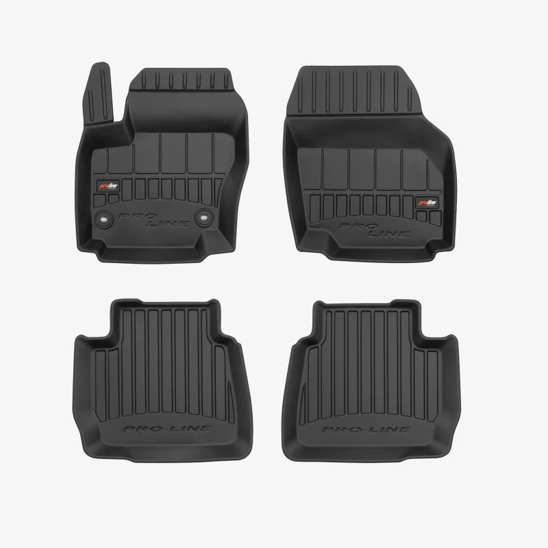 Alfombrillas forma cubeta Ford Mondeo IV (2007-2014) con distancia entre anclajes de alfombrillas delanteras 25,5cm