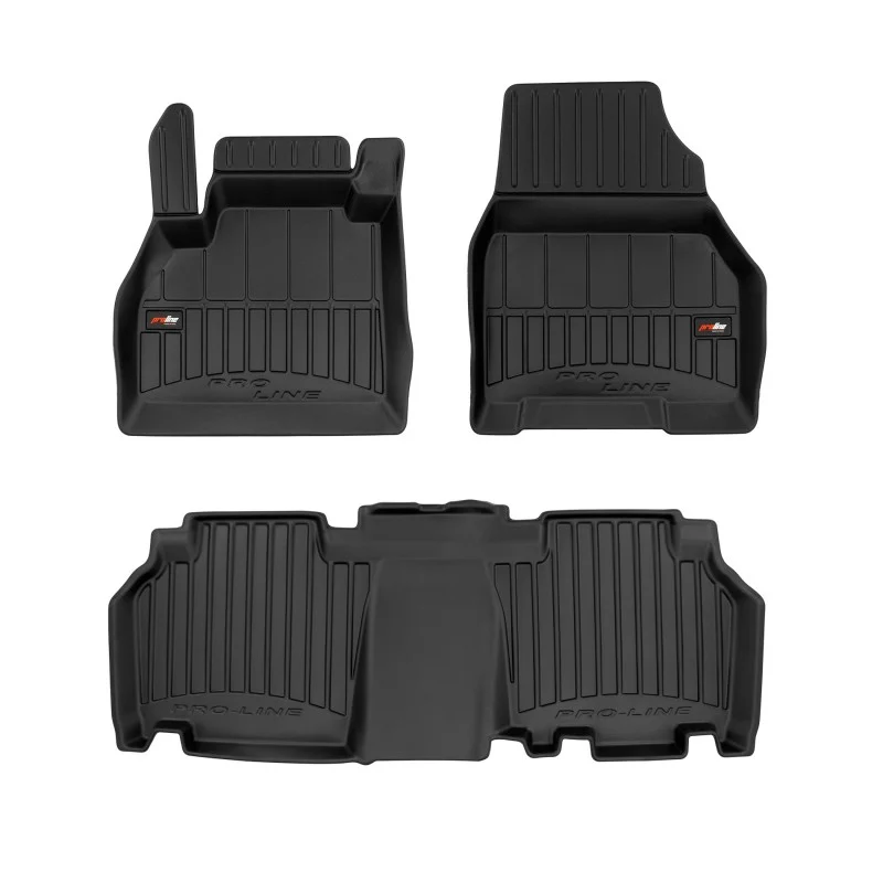 Alfombrillas goma 3D premium Renault Kangoo II (2007-2021) primera y segunda fila