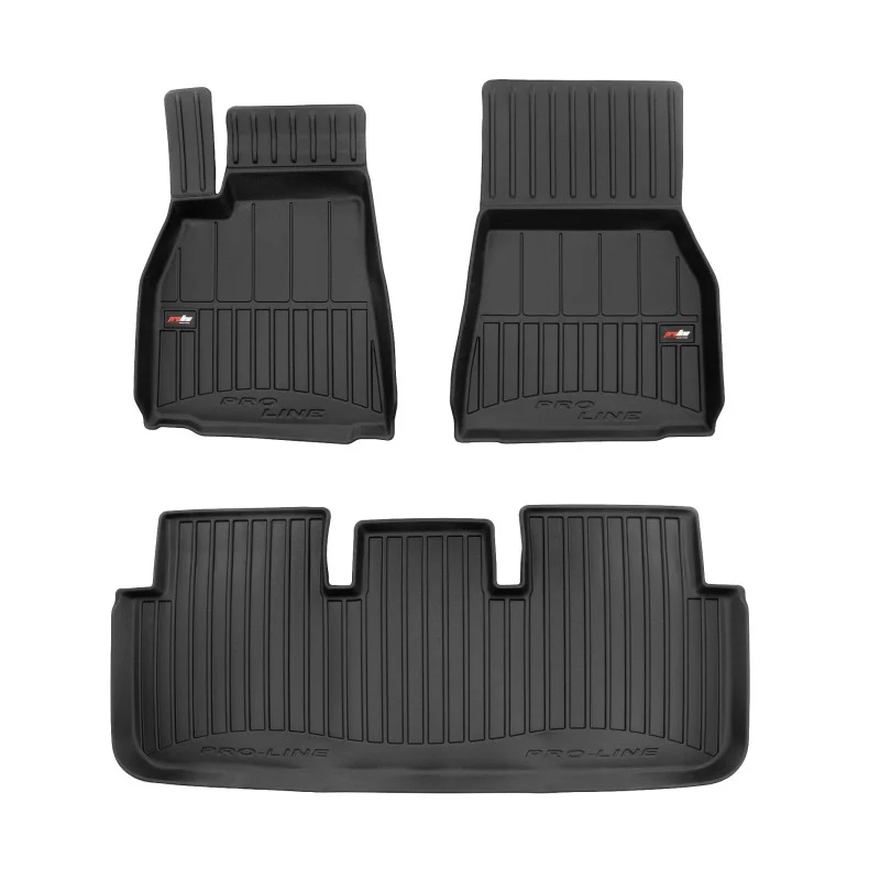 Alfombrillas goma 3D premium Tesla Model S liftback (2021-) Restyling