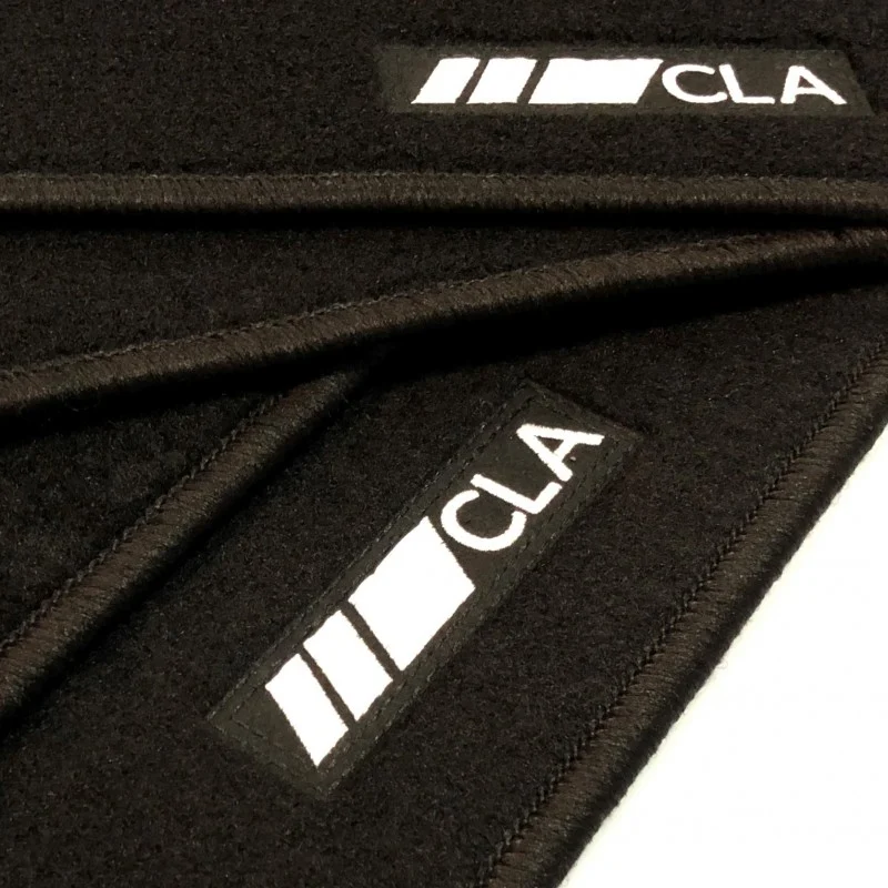 Alfombrillas Mercedes CLA X117 Familiar (2015 - 2018) a medida logo
