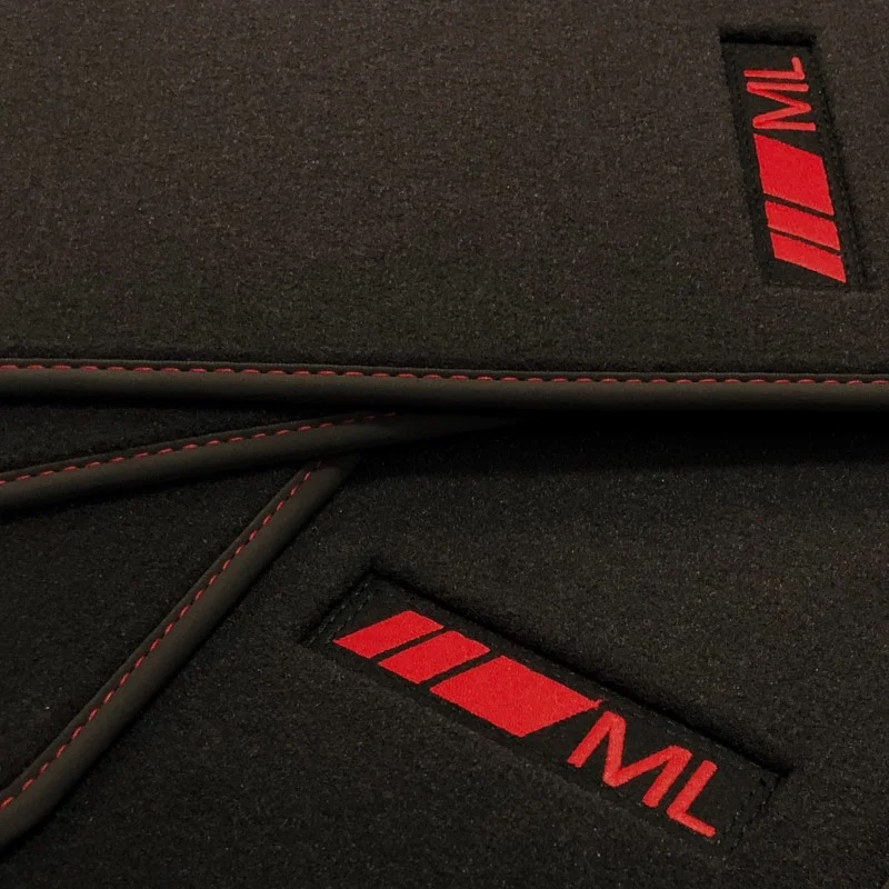 Alfombrillas Mercedes Clase-M W164 (2005 - 2011) Velour redline
