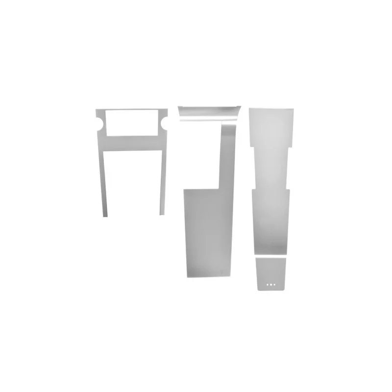 Aluminio cepillado para consola central, manual 67
