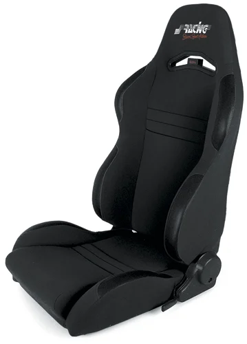 Asiento Deportivo Jenson Negro Reclinable Incluye Guias Universales