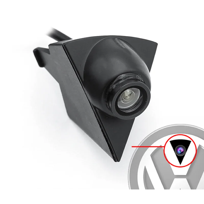 Cámara aparcamiento delantera Volkswagen Tipo 1 - instalación en parte superior del logo