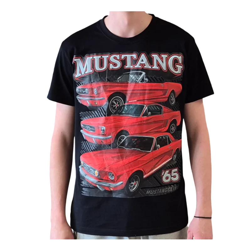 Camiseta Ford Mustang 1965 Coupé Convertible Fastback