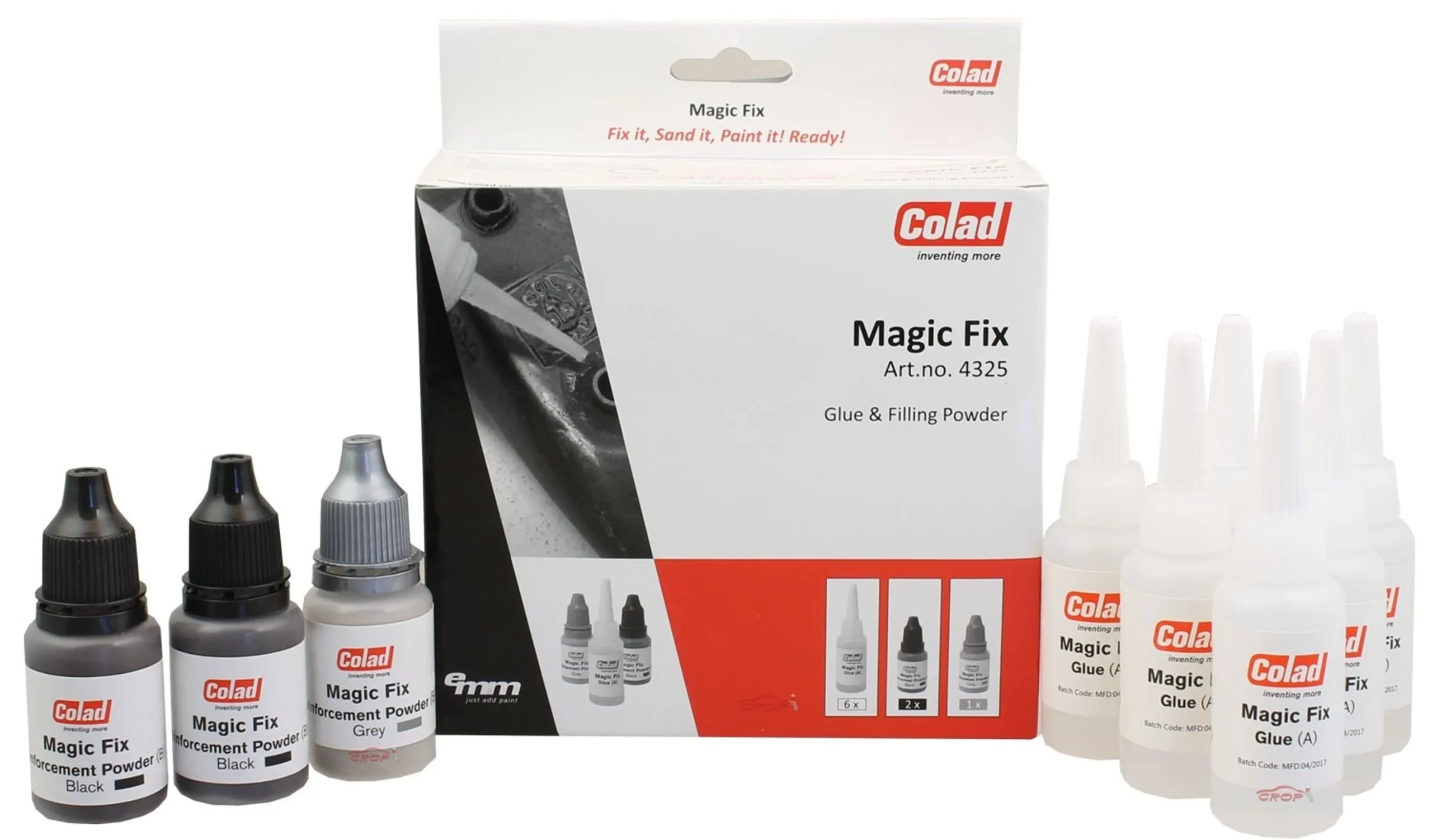COLAD Magic Fix - Pegamento & Polvo de Relleno - Kit de reparación