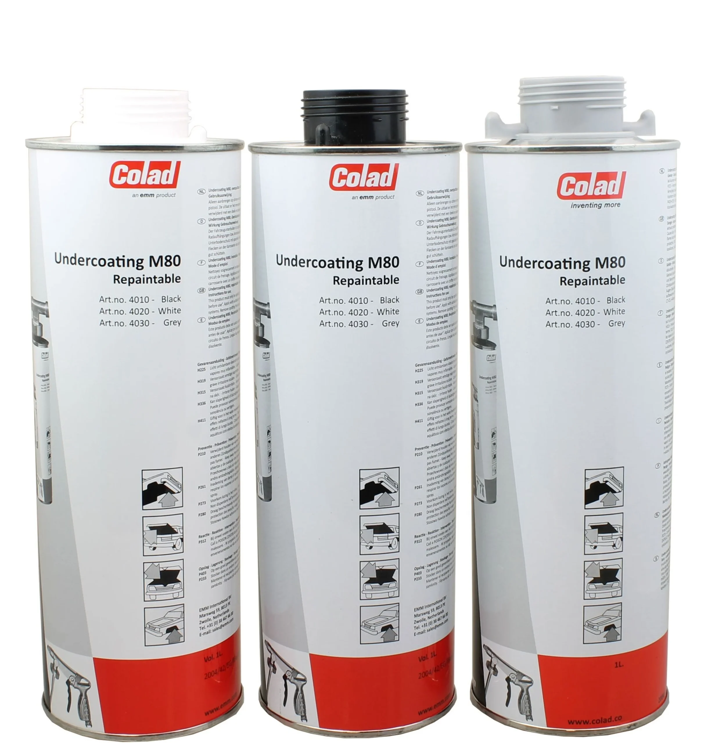 COLAD M80 Revestimiento de bajos en bote para bajos - Re-pulverizable