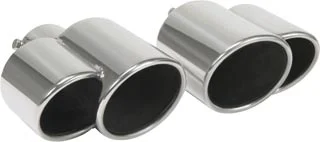 Colas Escape Universales Universal 1x ø 76 Mm (90 X 76 Mm) 45-58 Mm izquierdo/Derecho Homologado 180 Mm