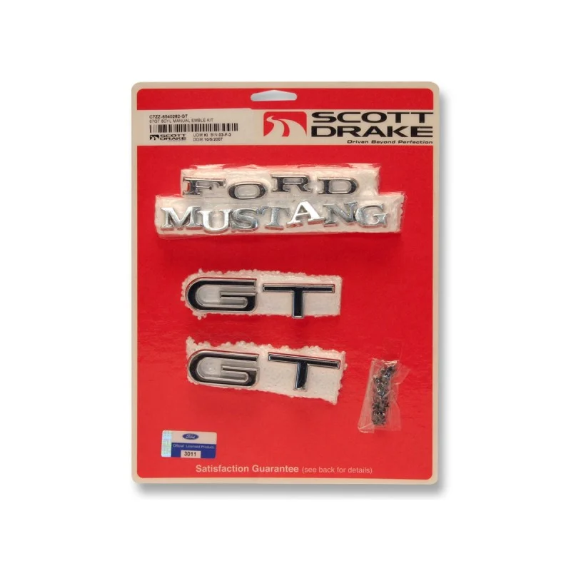 Juego de emblemas GT para todo el coche, manual 67