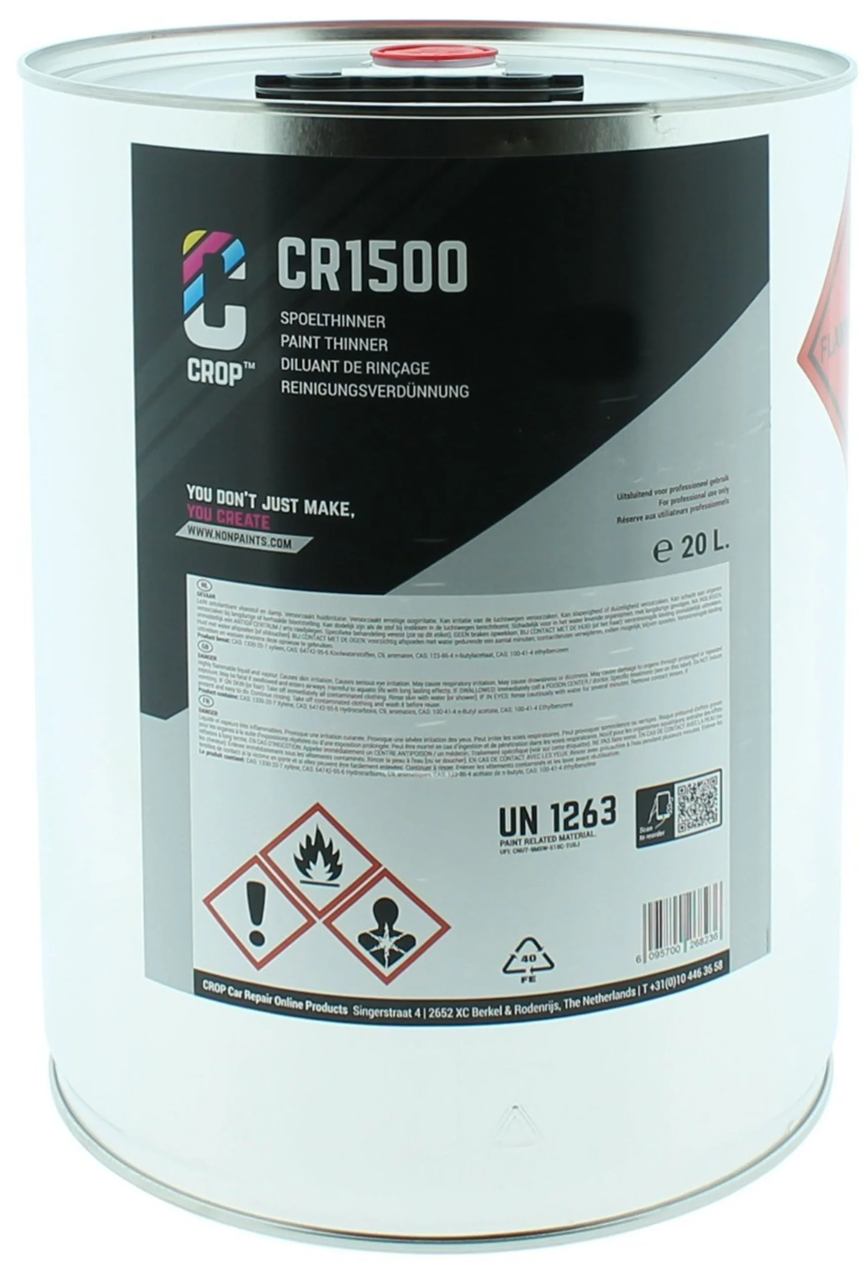 CR1500 Thinner Diluyente de enjuague 20 litros
