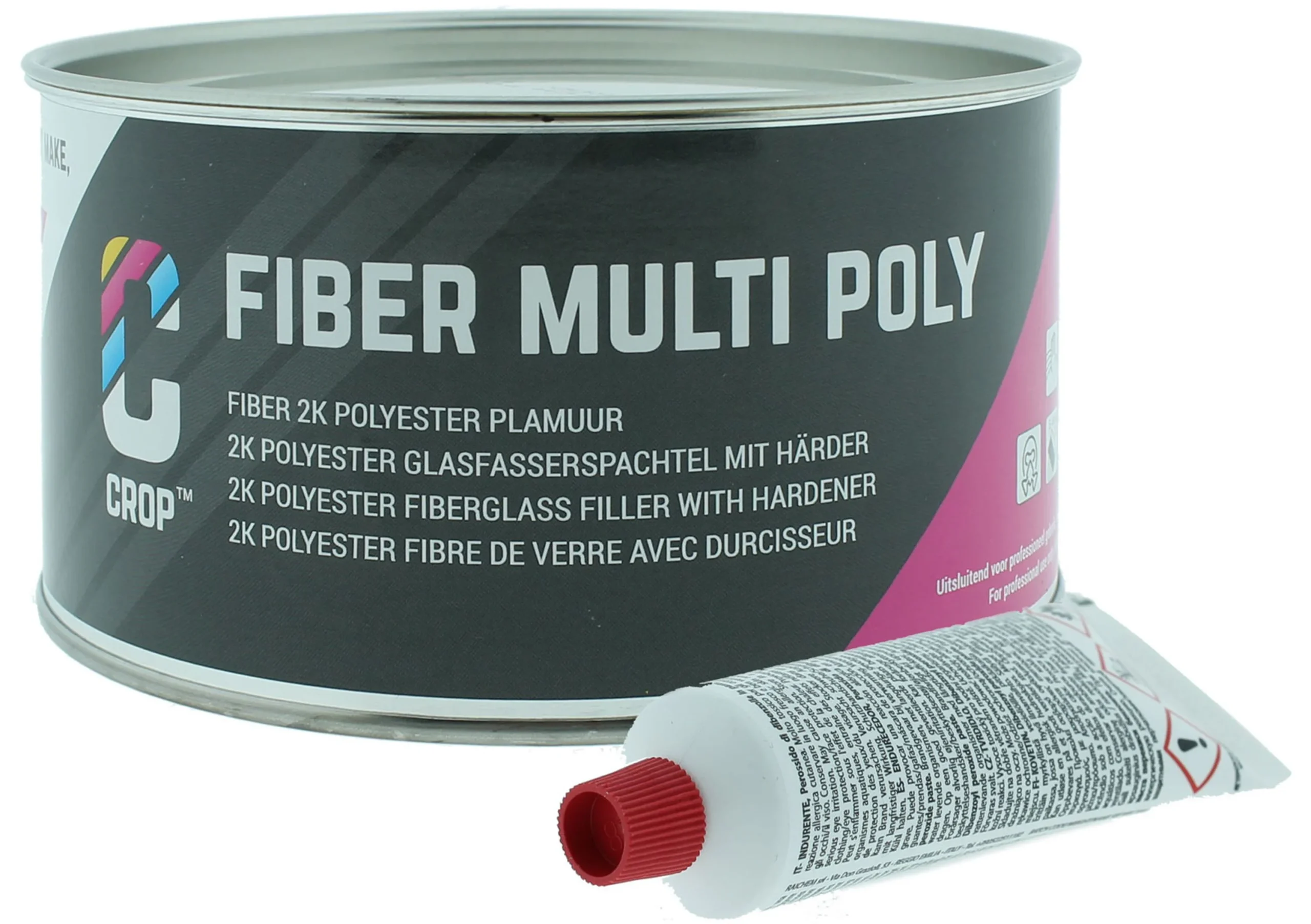 CROP 2K FIBER Masilla de fibra de vidrio + Endurecedor