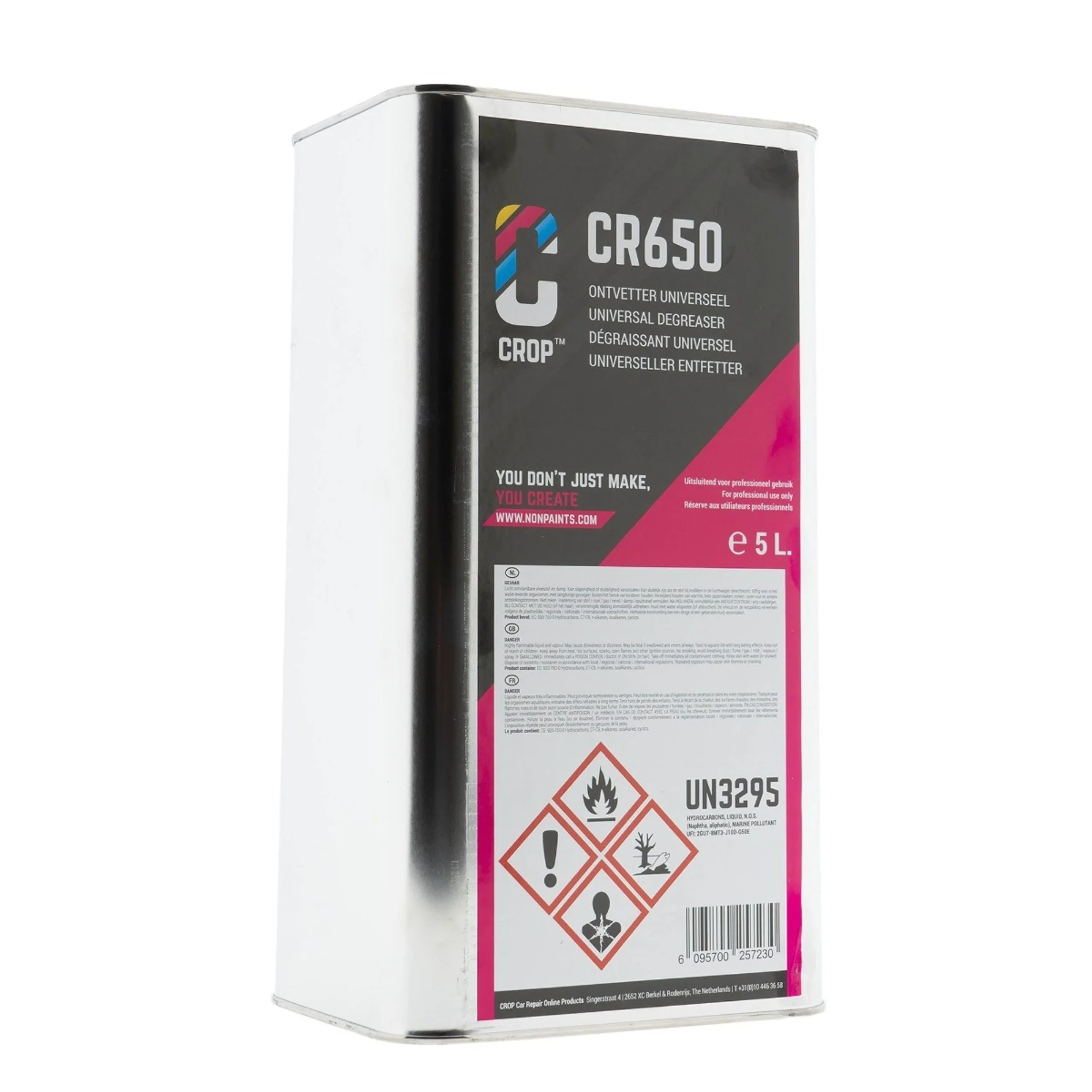 CR650 Desengrasante universal para pintura y barniz de coches - Bidón de 5 litros