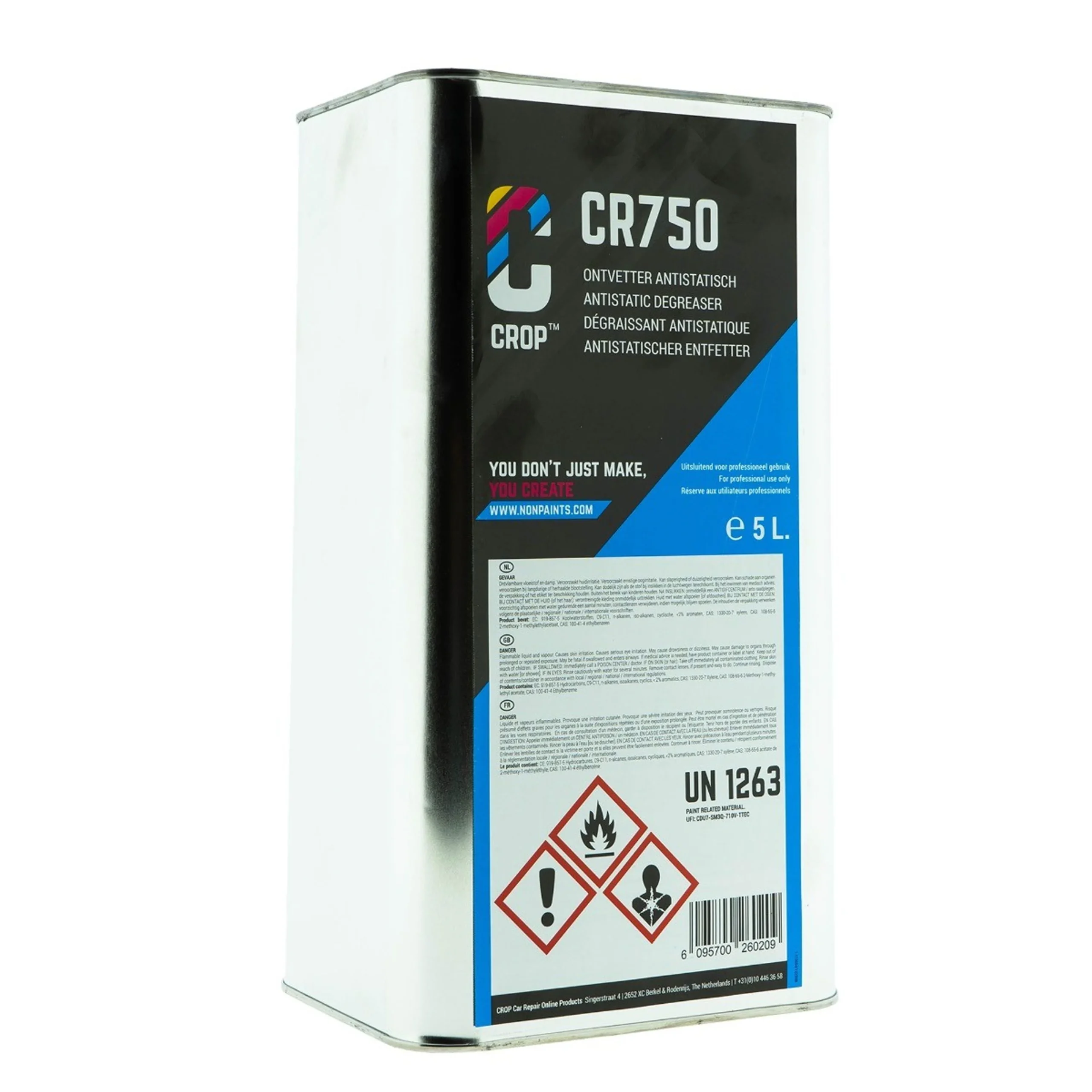 CR750 Desengrasante Antiestático - Bidón de 5 litros