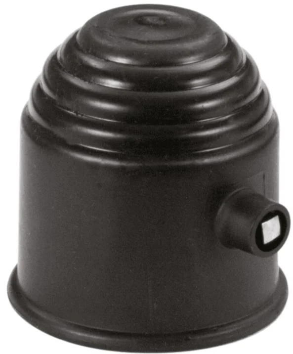 Cubre Enganche De Remolque Negro Con Cerradura