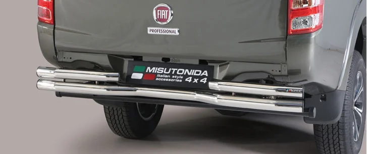 Paragolpes Trasero Acero Inox Fiat Fullback D.C. 16> Diametro 63 Misutonida