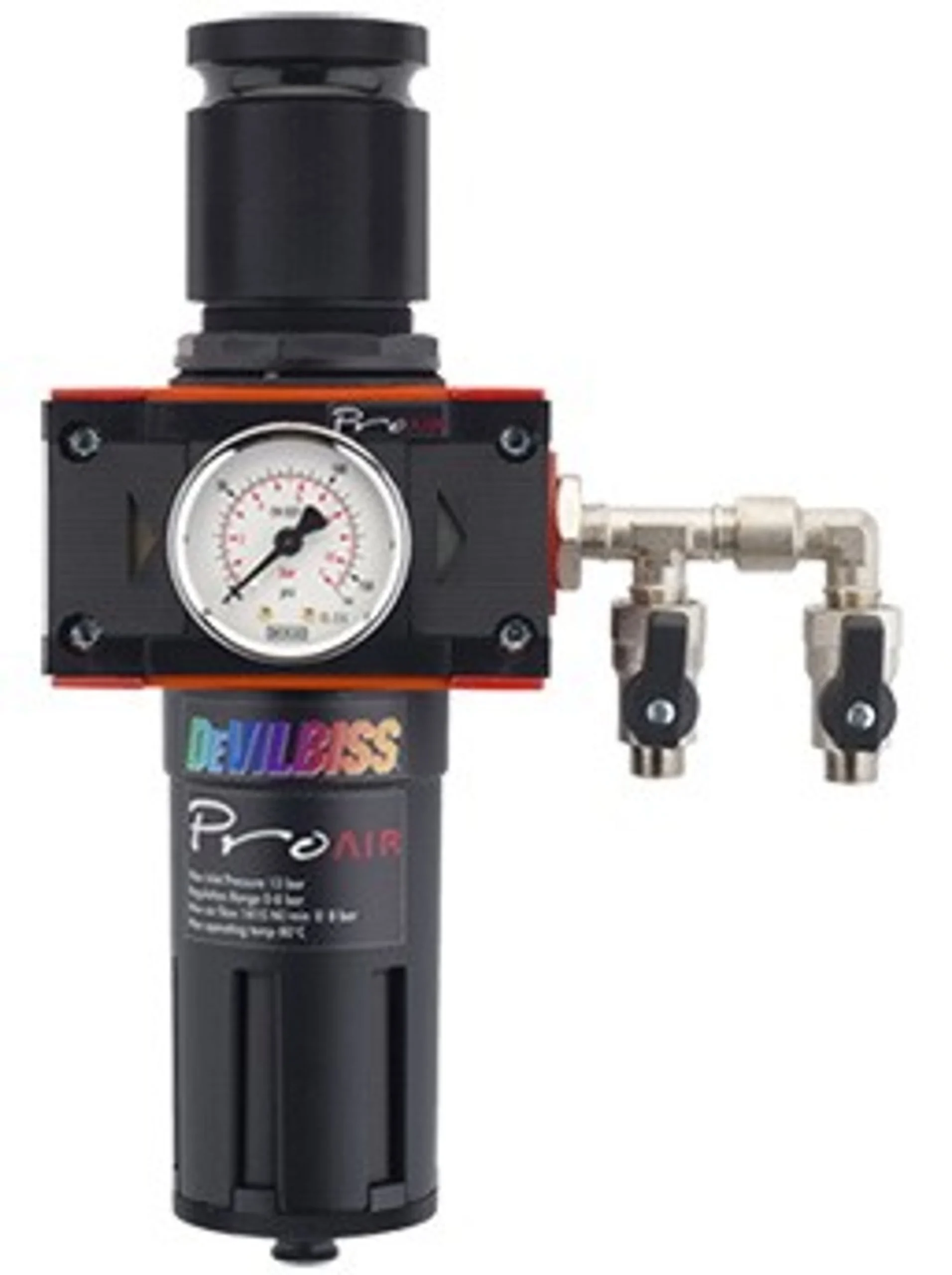 DEVILBISS - Separador de aceite y agua con regulador de aire PROAIR-1